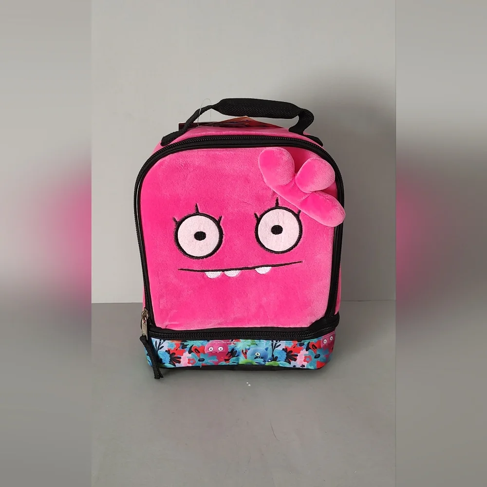 Ugly Dolls Insulated Lunch box Compartment Lunch Tote 2 Zippers New